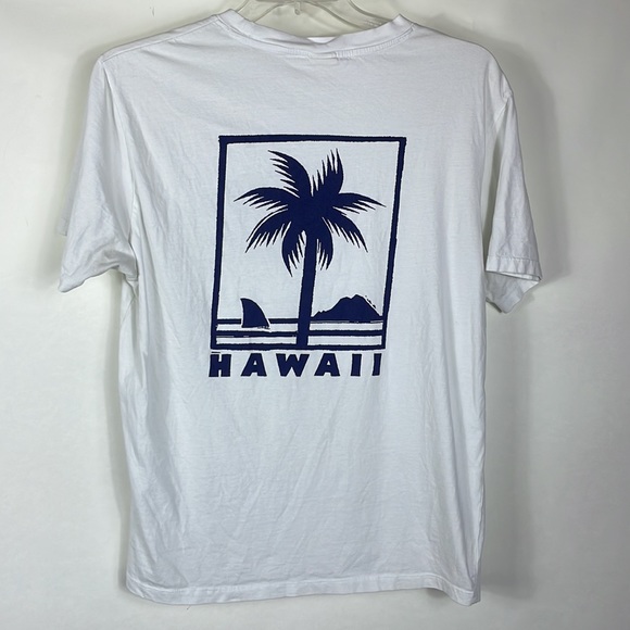 Men's H&M white tshirt with navy HAWAII. Like New-never worn. - Picture 1 of 2